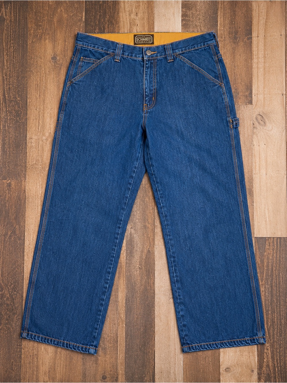 Schmidt Straight Fit Men's Denim Jeans in Medium Blue